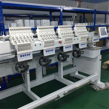 4 Head 12needles Datastyrt High Speed T-skjorte Broderi Machine / lignende Tajima Broderi Machine
