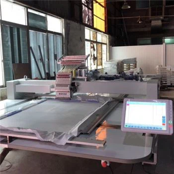 Single Head Computerized Super Big Flat Broderi Machine 12/15 Needles -900 * 1500 Mm