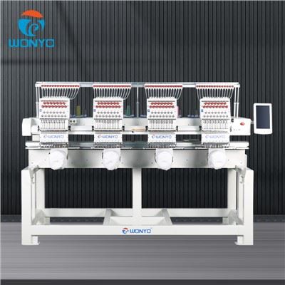 WONYO High Speed 4 Head 9 Needle Computer Cap Embroidery Machine 400 * 450 mm